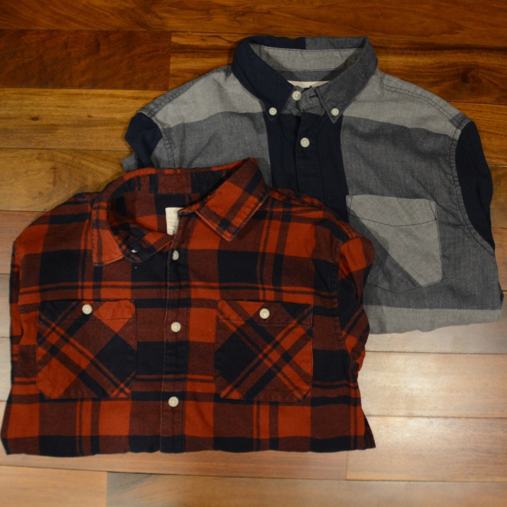 Plaid Flannel Shirt Lot